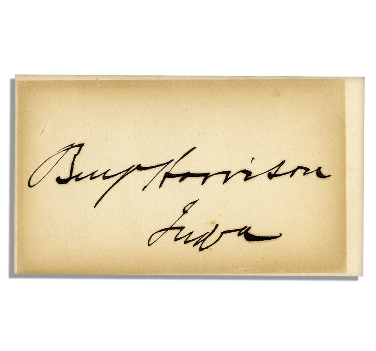 Benjamin Harrison Signature