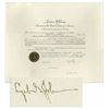 Image 1 : Lyndon B. Johnson Document Signed as President -- Large Document Measures 23'' x 19''