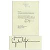 Image 1 : Lyndon B. Johnson Letter Signed as President -- ''I would be proud if...my land and my life has a la