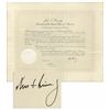 Image 1 : John F. Kennedy Document Signed as President -- Large Document Measures 23.25'' x 19.25''