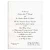 Image 1 : Invitation to the Dinner Welcoming President Kennedy to Texas the Night of His Assassination