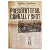 Image 1 : Late Edition of the 22 November 1963 Dallas Times Herald Announcing Assassination of JFK -- ''PRESID