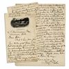 Image 1 : Lincoln Assassination Letter by George Porter, Dr. at Booth's Funeral -- ''...the...locality where t