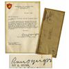 Image 1 : General Roy Geiger April 1945 Typed Letter Signed -- Declines Clippings Concerning Iwo Jima
