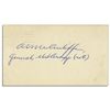 Image 1 : ''Battle of the Bulge'' WWII General Anthony McAuliffe Postcard Signed