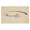 Image 1 : Thomas Edison Famous ''Umbrella'' Signature in Purple Ink