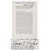 Image 1 : Charles Evan Hughes Speech Signed -- Speech Is About the Importance of the Justice System, Delivered
