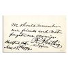 Image 1 : Richard Gatling Autograph Sentiment Signed -- ''We should remember our friends and not forget our en