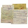 Image 1 : American Business Mogul John Paul Getty Group of 10 Signed Checks