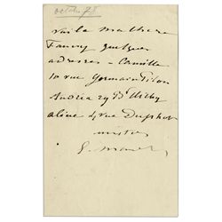 French Artist Edouard Manet Autograph Letter Signed