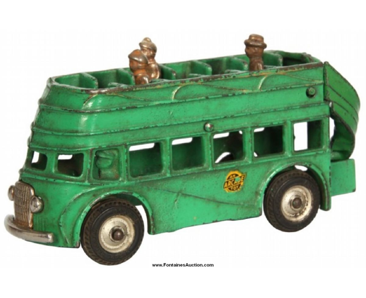 Arcade Cast Iron Double Decker Bus