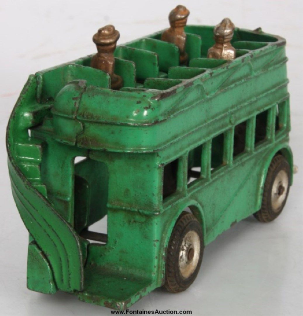 cast iron double decker bus