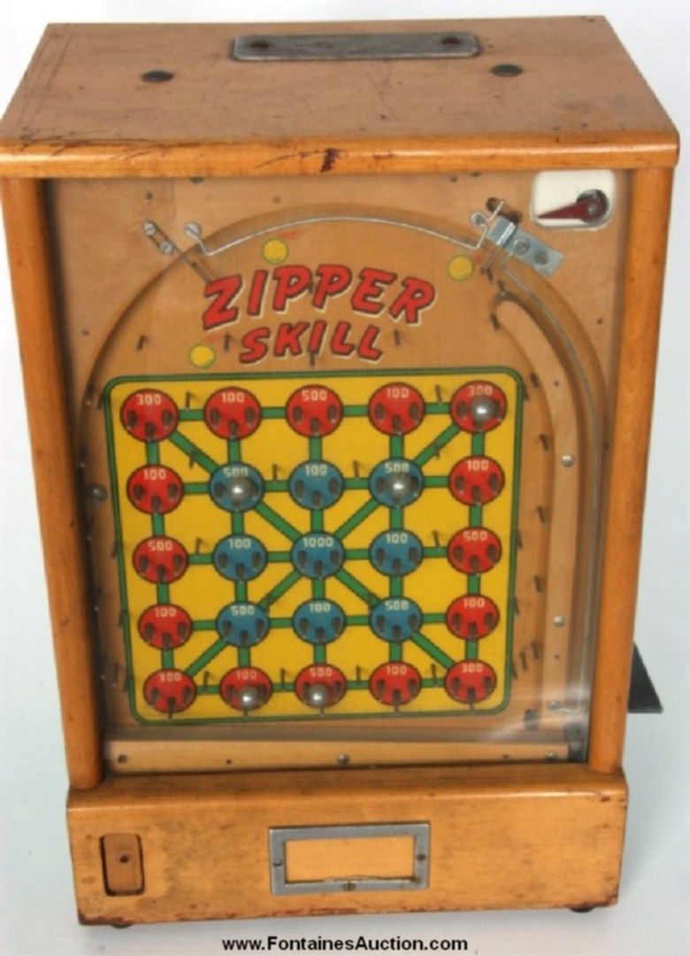 1 Cent CoinOp Zipper Skill Trade Stimulator