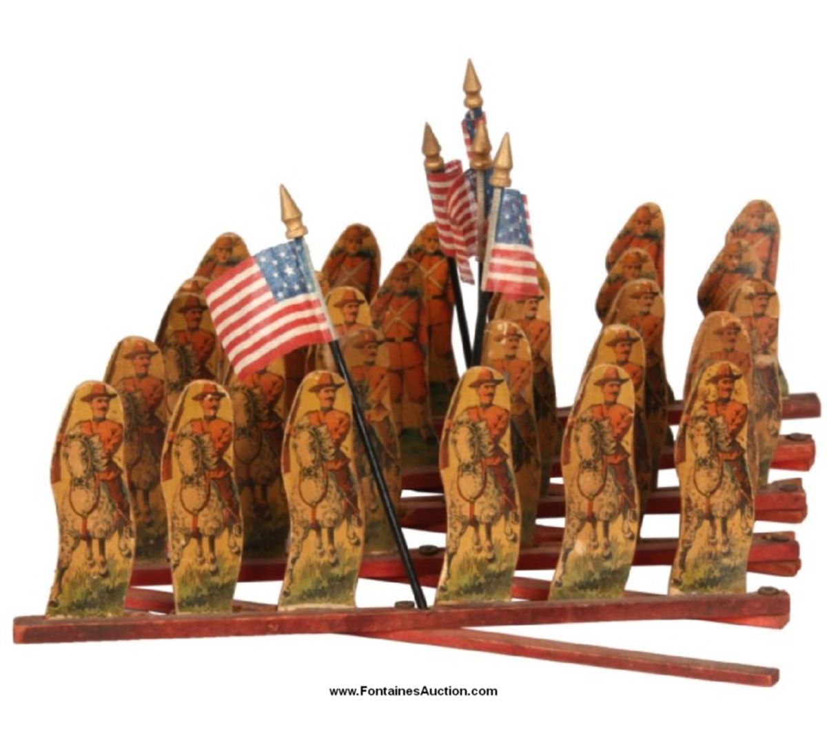 Figural Rough Riders Cavalry Toy Display
