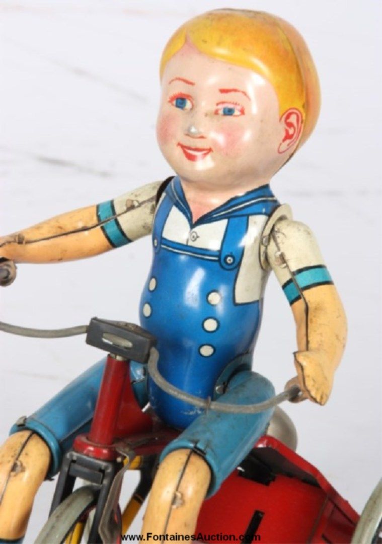 Goldorak en Tricycle - Jouet à remonter (Wind-Up) - Robin 1977