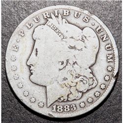 1883-CC Morgan Silver Dollar $1 Coin Carson City