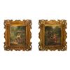 Image 1 : Pair of Oil Paintings, Wells in Romantic Landscape, 19th C