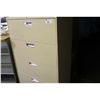 Image 2 : HON BEIGE 4 DRAWER LATERAL FILE CABINET