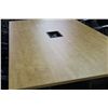 Image 2 : MAPLE 8' RECTANGULAR BOARDROOM TABLE C/W DATA AND POWER PORTS