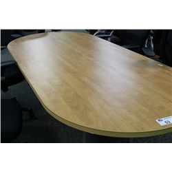 MAPLE 8' RACETRACK BOARDROOM TABLE