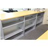 Image 2 : MAPLE AND GREY 8' STEELCASE COUNTER