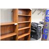 Image 2 : CHERRY 6' BOOKCASE C/W ADJUSTABLE SHELVES