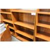 Image 2 : CHERRY 4' BOOKCASE C/W ADJUSTABLE SHELVES