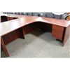 Image 2 : CHERRY L-SHAPE EXECUTIVE DESK - LH