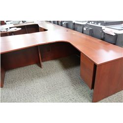 CHERRY L-SHAPE EXECUTIVE DESK - LH