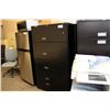 Image 2 : GLOBAL BLACK 5 DRAWER LATERAL FILE CABINET