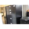 Image 2 : HON BLACK 5 DRAWER LATERAL FILE CABINET