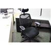 Image 2 : BLACK MESH HIGH BACK TASK CHAIR W/ HEADREST