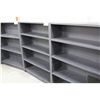 Image 2 : DARK GREY 4' BOOK CASE W/ ADJUSTABLE SHELVES