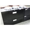 Image 2 : BLACK 2 DOOR LATERAL FILE CABINET