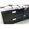 Image 2 : BLACK 2 DOOR LATERAL FILE CABINET