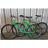 Image 1 : 2 BIKES: GREEN NO NAME 18 SPEED MOUNTAIN BIKE & YELLOW NORCO 24 SPEED FRONT SUSPENSION MOUNTAIN BIKE
