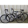 Image 1 : 2 BIKES: BLACK NO NAME 21 SPEED MOUNTAIN BIKE & GREY HARO 21 SPEED FRONT SUSPENSION MOUNTAIN BIKE