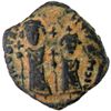 Image 1 : PERSIAN OCCUPATION OF SYRIA: "Heraclius & Constantine", 610-629, AE follis (8.61g), ONIK, year 13