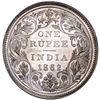 Image 2 : BRITISH INDIA: Victoria, Queen, 1837-1876, AR rupee, 1862(b)
