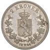 Image 2 : NORWAY: Oscar II, 1872-1905, AR 2 kroner, 1904