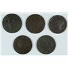 Image 1 : (5) LARGE CENTS (02, 17, 28, 31, 4?)
