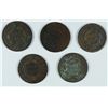 Image 2 : (5) LARGE CENTS (02, 17, 28, 31, 4?)