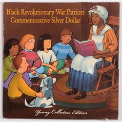 1998 BLACK REVOLUTIONARY WAR PATRIOTS UNC COMMEM. SILVER DOLLAR, YOUNG COLLECTOR
