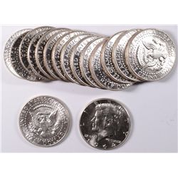 ( 16 ) GEM BU 1964-D KENNEDY HALF DOLLARS