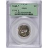 Image 1 : 1942-P TYPE-2 JEFFERSON SILVER NICKEL, PCGS  PROOF-65  RARE!!
