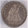 Image 2 : 1853 ARROWS AND RAYS SEATED QUARTER, PCGS XF-40 NICE