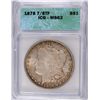 Image 1 : 1878 7/8F MORGAN SILVER DOLLAR, ICG MS-62  ATTRACTIVE ORIGINAL TONE
