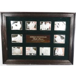 RARE FIND: COMPLETE SET OF NORMAN ROCKWELL FONDEST MOMENTS STERLING SILVER SET