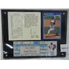 Image 2 : 1991 Score Nolan Ryan Baseball Card & Ticket Stub Framed