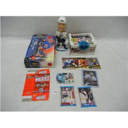 Lot of Hockey Cards & Bobble Head all packs have been opened